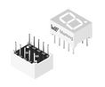 7-Segment LED Display WL-T7DS Green 9.9mm 572nm 46mcd 2.6V THT Common Anode